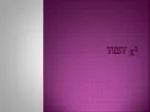 Test  2 - slide 1