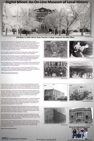 Digital Minot: An On-Line Museum of Local History