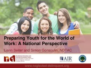 Preparing Youth for the World of Work: A National Perspective