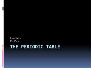 chemistry ms piela