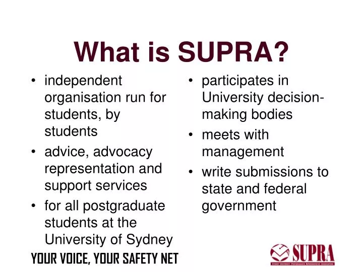 what is supra