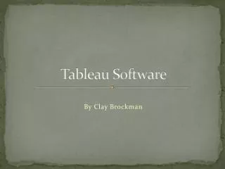 Tableau Software