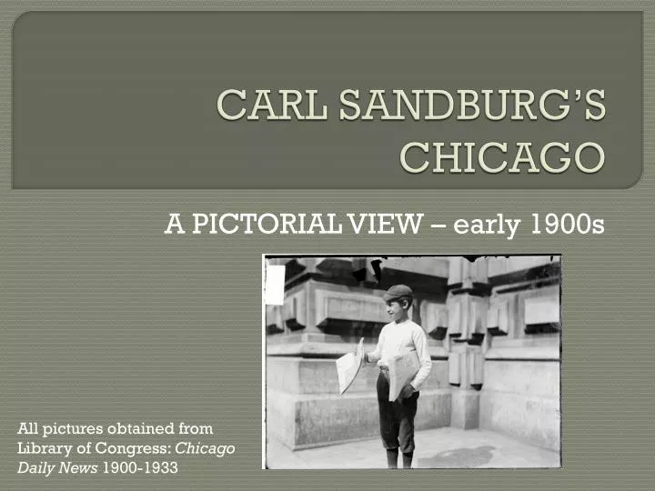 carl sandburg s chicago
