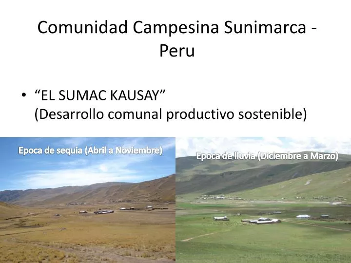 comunidad campesina sunimarca peru