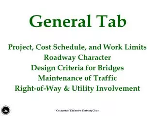 General Tab