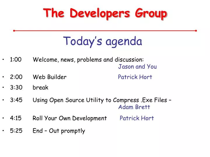 the developers group