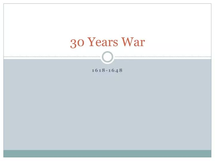30 years war