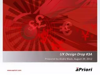 UX Design Drop #3A