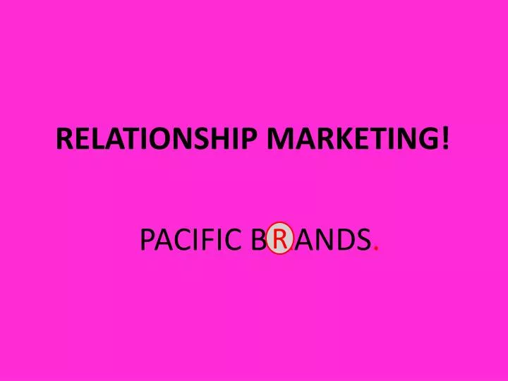 relationship marketing