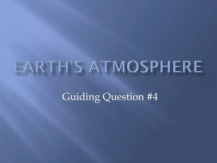 earth s atmosphere