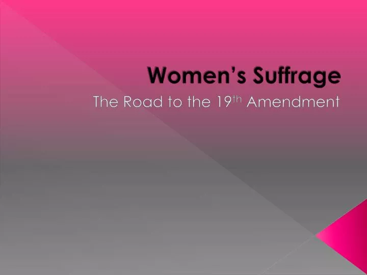 women s suffrage