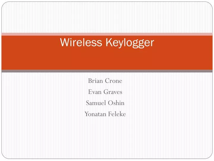 wireless keylogger