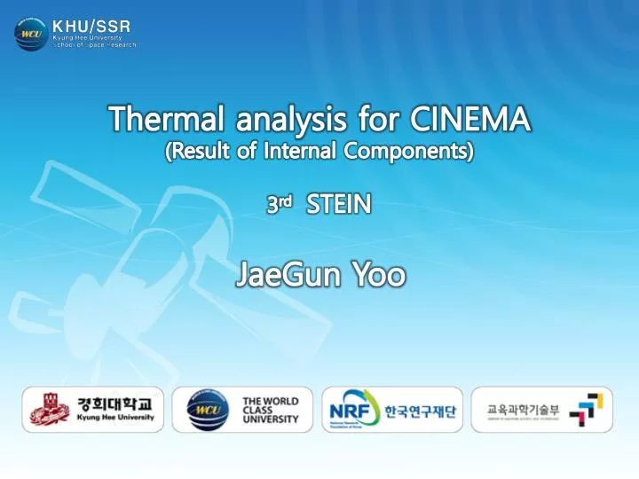 thermal analysis for cinema result of internal components 3 rd stein