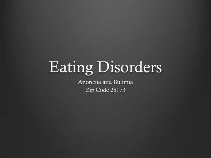 eating disorders