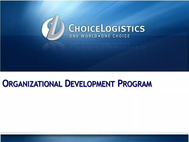 organizational development program