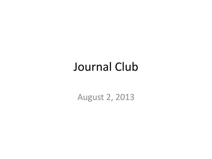 journal club