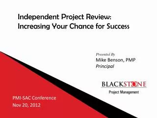 PMI-SAC Conference Nov 20, 2012