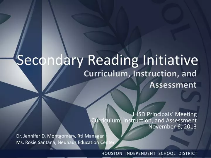 secondary reading initiative