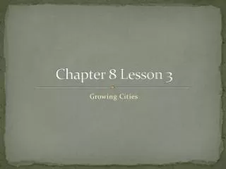 Chapter 8 Lesson 3