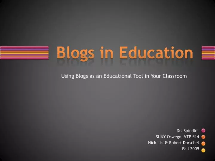 blogs in education