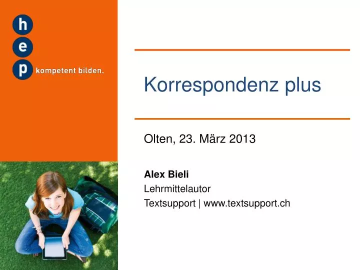 korrespondenz plus