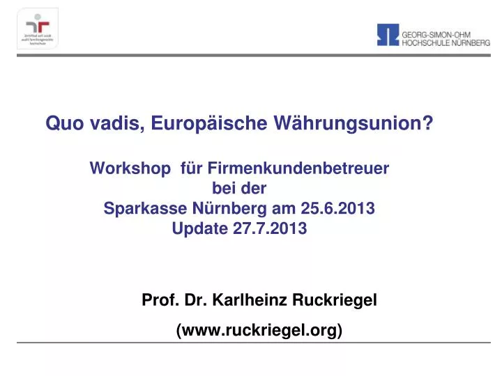 prof dr karlheinz ruckriegel www ruckriegel org