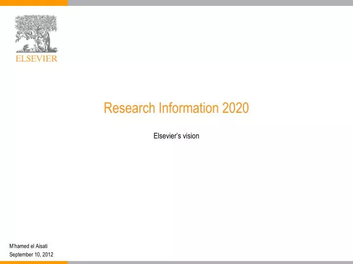 research information 2020