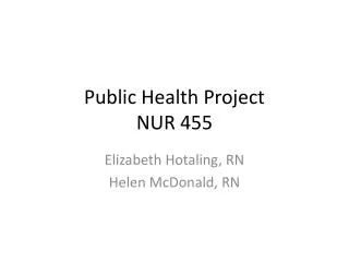 Public Health Project NUR 455