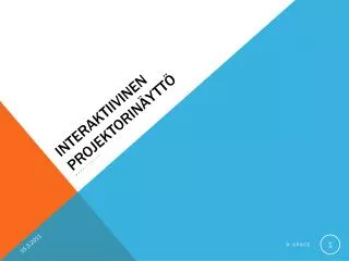 interaktiivinen projektorin ytt
