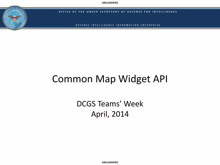 common map widget api dcgs teams week april 2014