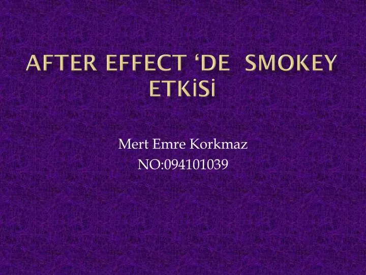 after effect de smokey etk s