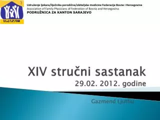 xiv stru ni sastanak 29 02 2012 godine