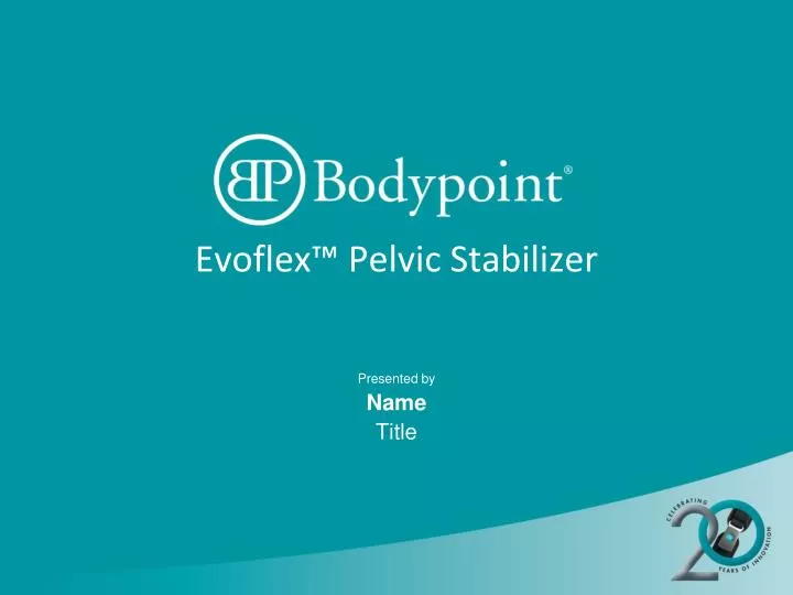evoflex pelvic stabilizer
