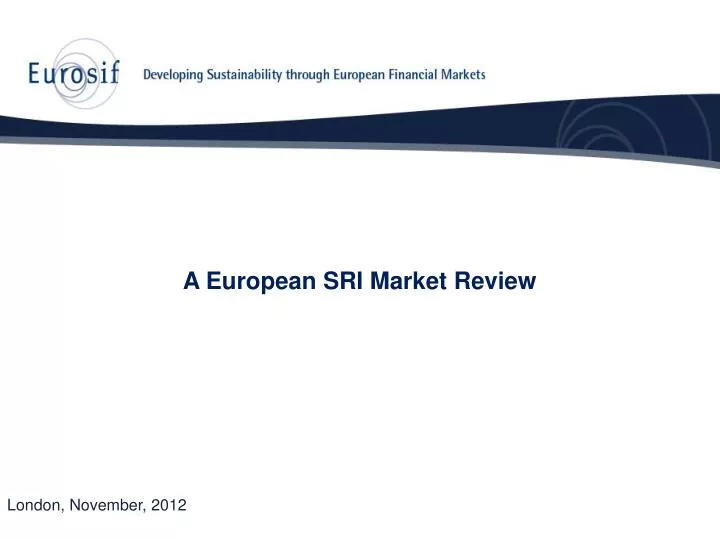 a european sri market review