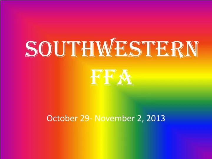 southwestern ffa