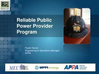 Reliable Public Power Provider Program