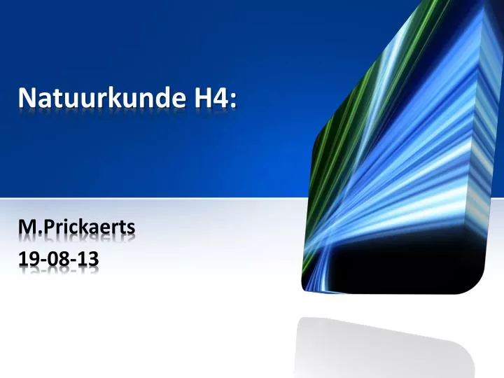 natuurkunde h4