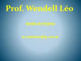 gest o de projetos w castellano@ig com br