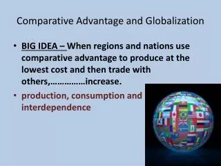 Comparative Advantage and Globalization