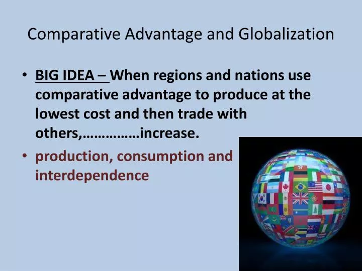 comparative advantage and globalization