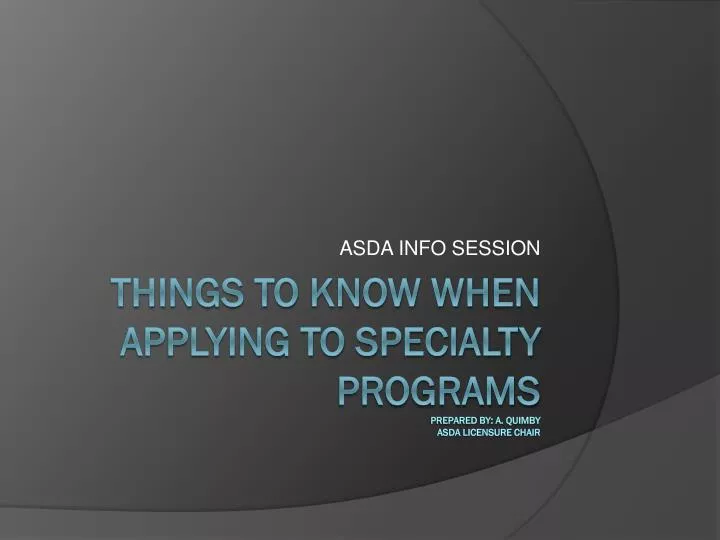 asda info session