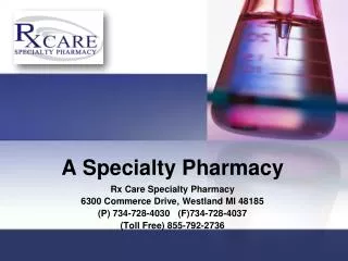A Specialty Pharmacy