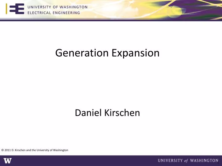 generation expansion