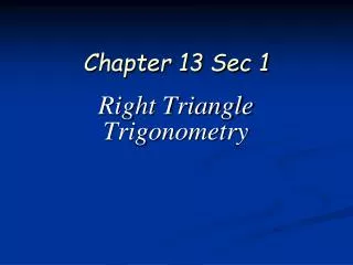 chapter 13 sec 1