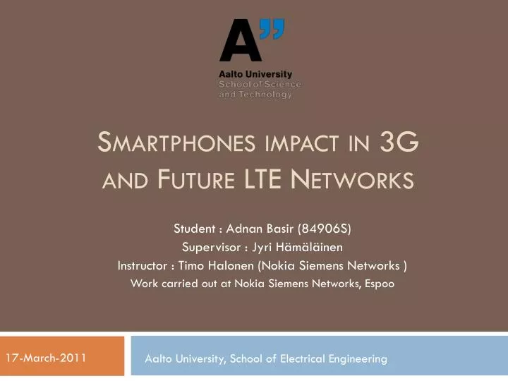 smartphones impact in 3g and future lte networks