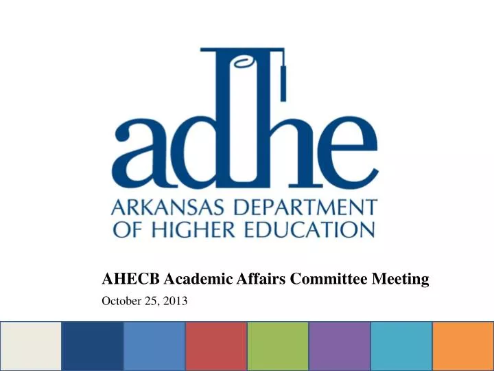 ahecb academic affairs committee meeting