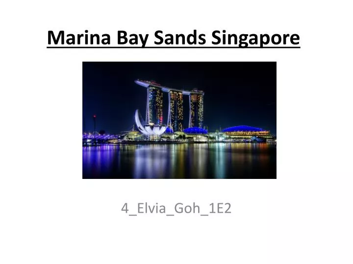 marina bay sands singapore