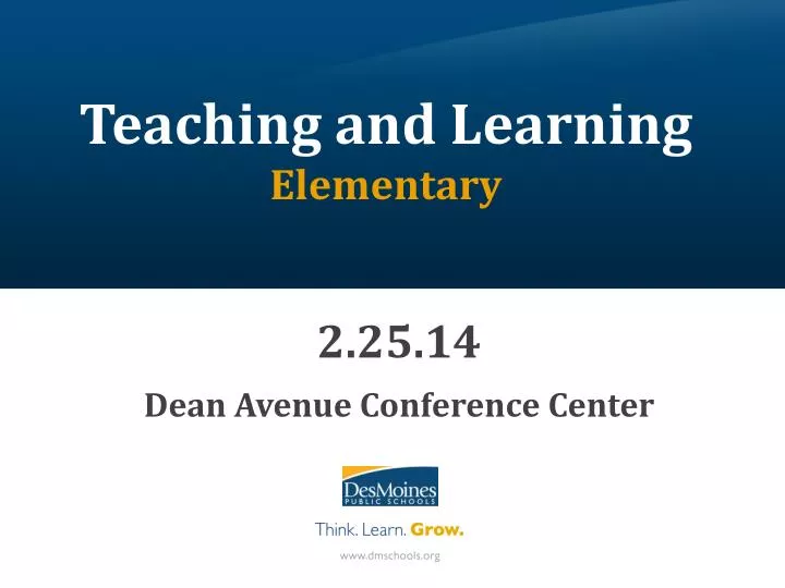 teaching and learning elementary