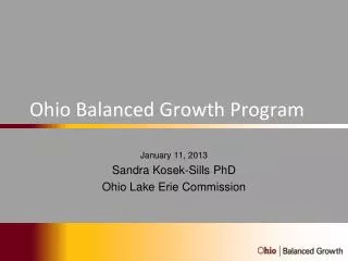 Ohio Balanced Growth Program