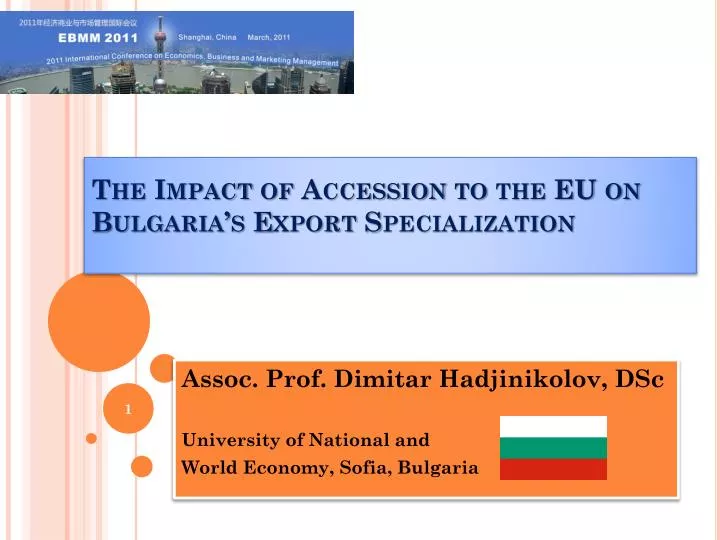 the impact of accession to the eu on bulgaria s export specialization